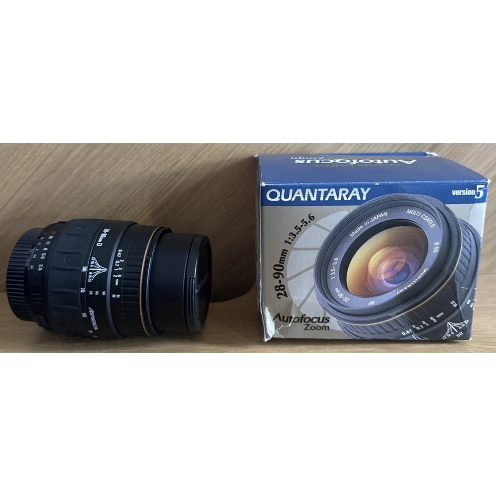 Quantaray 28-90mm f/3.5-5.6 Macro Multi-Coated Autofocus Lens for Nikon F Mount